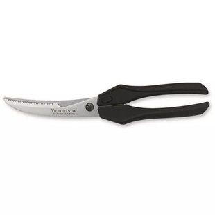Кухонні ножиці для обробки птиці Victorinox 25 см Чорні (7.6343) 7.6343 фото