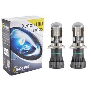 Біксенонова лампа Solar H4 bi-xenon, 4300K, 85V, 35W P43t-38 KET, 2шт 1443 фото