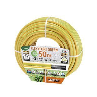 Шланг поливальний 1/2" 50м Flexyfort Green, жовтий з зел. полосою 91330000 фото