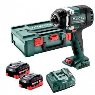 Акумуляторний ударний гайковерт Metabo SSW 18 LTX 800 BL, 2 акб 18 В LiHD 5.5 Ah, з/п, кейс 602403660 фото