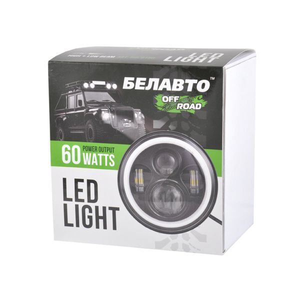 Автолампа світлодіодна Belauto 10-60V, 60W 4*5W ETI+DRL BOL0160 фото