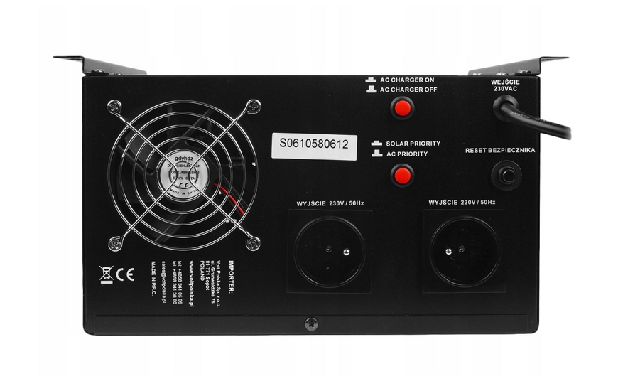 ДБЖ / Інвертор Volt Polska SINUS PRO 2500 W 24/230V 1800/2500W + Акумулятор VOLT AGM 100Ah 2 шт 2500WAGM фото