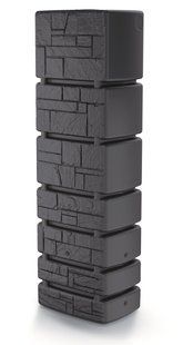Ємність для збору дощової води Prosperplast Tower Stone, антрацит, 350 л 5905197372495 фото