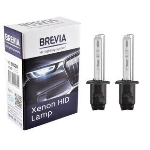 Ксенонова лампа Brevia H1 6000K, 85V, 35W P14.5s KET, 2шт 12160 фото