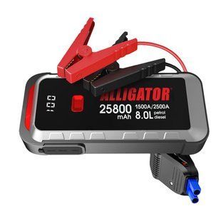Пусковий пристрій Alligator Jump Starter 1500A/2500A 25800mAh зі Smart-клемами JS847 фото