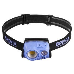 Ліхтар налобний Brevia 400Lm+200Lm, 3W+3W COB, 1200mAh IP65 14100WX1 фото