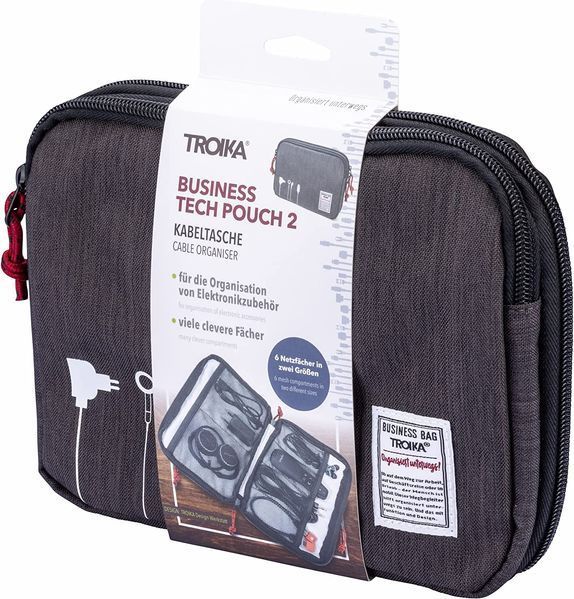 Органайзер для аксесуарів Troika Zipper BBG64/GY фото