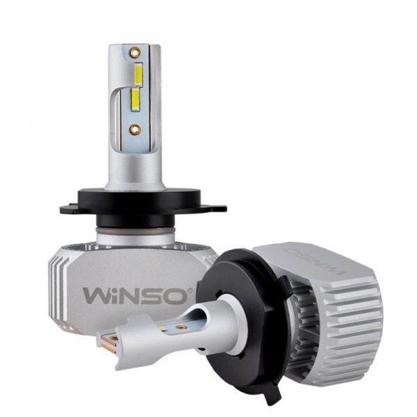 Автолампа Winso LED H4 12/24V 40Вт 5000Лм 6000K P43t CSP Chip 2шт 792400 фото