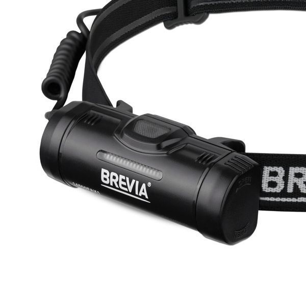 Ліхтар налобний Brevia 500Lm, 2600mAh micro-USB, IP64, заднє світло 14500FAX1 фото