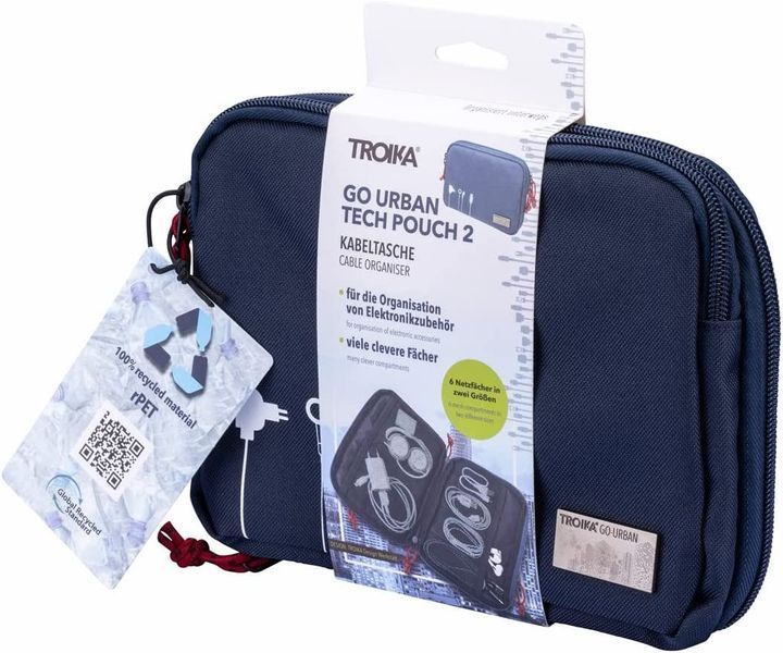 Органайзер для аксесуарів Troika Zipper BBG64/GY фото