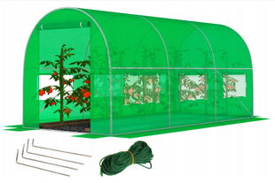 Садова теплиця з вікнами FunFit Garden 7m2 = 350*200*200 (Зелена) (1481) 1481 фото
