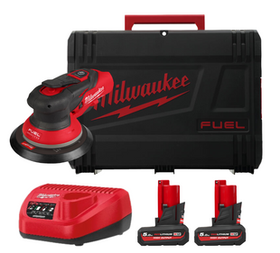 Шліфмашина ексцентрикова акумуляторна MILWAUKEE M12 FROS2.5-502X O150мм (ЗП+2акум.Х5Аг+HD кейс) 4933493648 фото