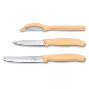 Набор Victorinox Swiss Classic Trend Colors Paring Knife Set with Universal Peeler Светло-оранжевый (6.7116.31L92) 6.7116.31L92 фото