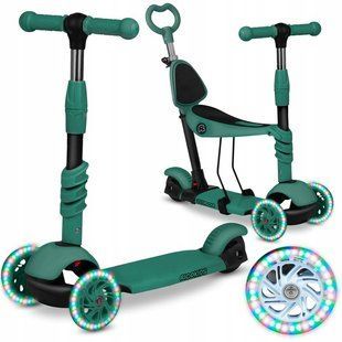 Самокат дитячий триколісний Ricokids Todi зелений 765403 фото