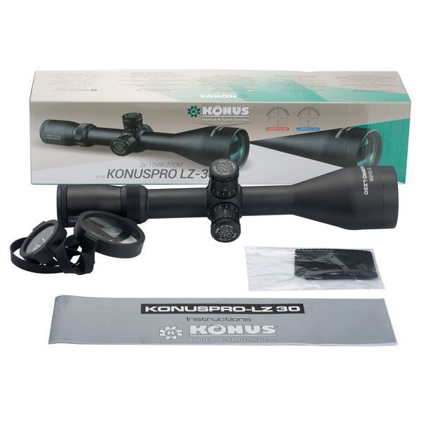 Оптичний приціл KONUS KONUSPRO LZ-30 3-12x56 EWF 30/30 IR + Безкоштовна доставка 7181 фото