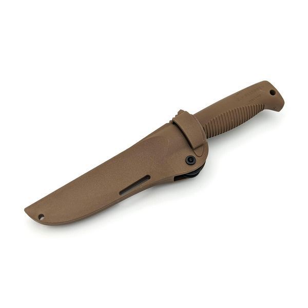 Нож Peltonen M07, покрытие cerakote FDE, coyote, coyote композитный чехол 4008850 фото