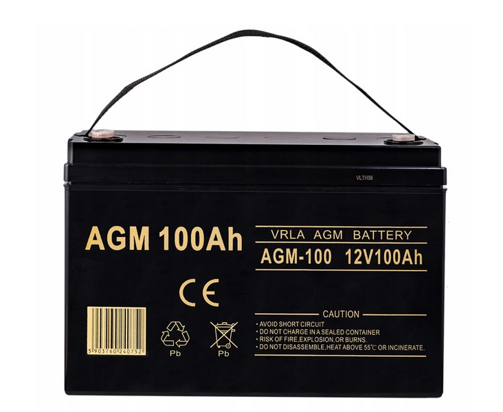 AGM Акумулятор 100Ah 12V VOLT VRLA (6AKUXAG100) 6AKUXAG100 фото