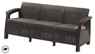 Софа садова пластикова Keter Corfu love seat max, сіра 8711245158761 фото