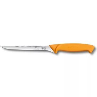Кухонний ніж для філетування риби Victorinox Swibo Fish Filleting 16 см Жовтий (5.8448.16) 5.8448.16 фото
