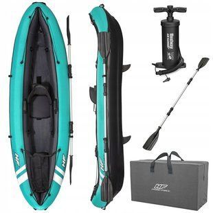 Каяк надувний Bestway Hydro-Force Ventura Elite X1 280 х 86 см, блакитно-чорний 65118 фото