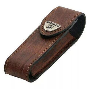 Кожаный чехол для ножей Victorinox 84-91 мм 2-4 слоя Коричневый (4.0543) 4.0543 фото