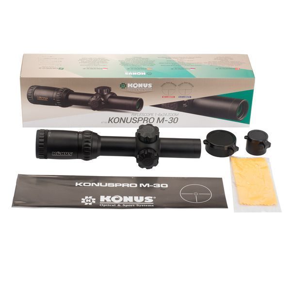 Оптичний приціл KONUS KONUSPRO M-30 1-6x24 Circle Dot IR + Безкоштовна доставка 7182 фото