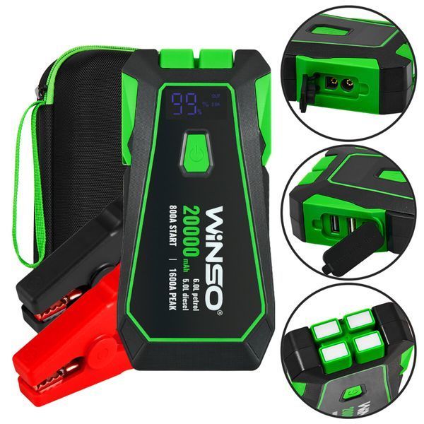 Пусковий пристрій Winso Jump Starter 800A/1600A 20000mAh 140800 фото
