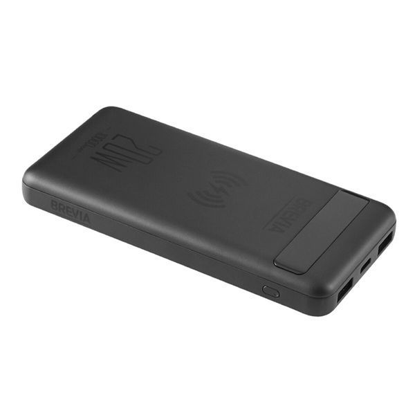 Повербанк (Power Bank) Brevia 10000mAh 20W Wireless Qi10W Li-Pol, LCD 45118 фото