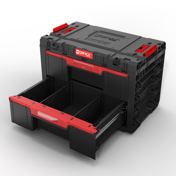 Ящик для інструментів QBRICK SYSTEM PRIME DRAWER 2 TOOLBOX BASIC IP66 (542x335x369мм) (5901238262268) SKRQPRIMD2BCZAPG003 фото