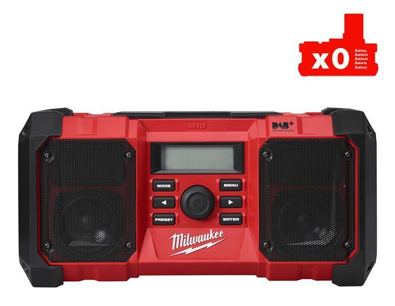 Акумуляторне радіо DAB+ M18 JSR DAB+-0 MILWAUKEE 4933451251 4933451251 фото