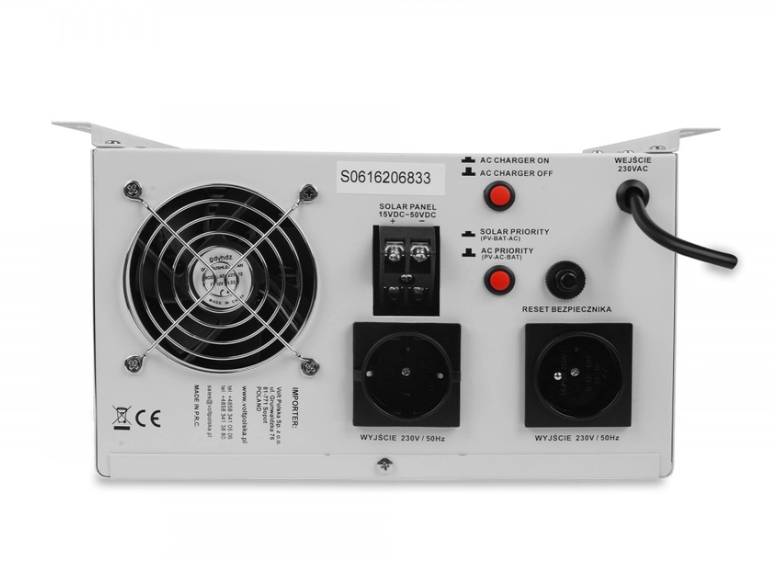 Гібридний ДБЖ/інвертор Volt Polska SINUS PRO 1000 S 12/230V 700/1000W + 30A MPPT (3SPS100012) 3SPS100012 фото