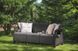Софа садова пластикова Keter Corfu love seat max, сіра 8711245158761 фото 4