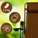 Розкладне крісло шезлонг LEOBRO Zero Gravity Premium Brown (LB-ZGC-G2-BRN) LB-ZGC-G2-BRN фото 2