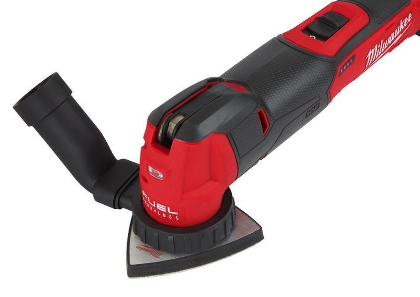 Інструмент багатофунціональний акумуляторний MILWAUKEE, M18 FMT-0X (+ універсальне лезо, шліф. підошва, шліф. папір, HD кейс) 4933478491 фото