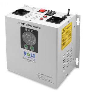Гібридний ДБЖ/інвертор Volt Polska SINUS PRO 800 S 12/230V 500/800W + 30A MPPT (3SPS098012) 3SPS098012 фото