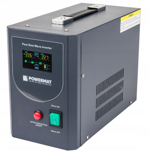 Гібридний ДБЖ/інвертор Powermat 500 VA 12/230V 400W/500VA (PM-UPS-500MP) PM-UPS-500MP фото