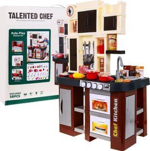 Кухня дитяча інтерактивна RK Toys Talented Chef + аксесуари 58 ел. ZDZ.922-102 фото