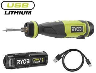 Паяльник акумуляторний Ryobi USB Lithium RSI4-120G 4В (1х2Аг) 460&deg;С, LED підсвітка 5133006146 фото