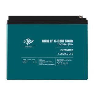 Тяговий свинцево-кислотний AGM акумулятор LP 6-DZM-50 Ah LP10063 фото