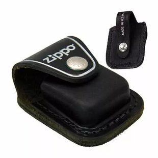 Чехол для зажигалок Zippo Черный с ремешком (LPLBK) LPLBK фото