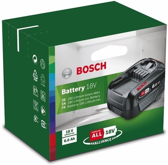 Акумулятор Bosch PBA W-C 18В, 6 Аг (1600A00DD7) 1600A00DD7 фото