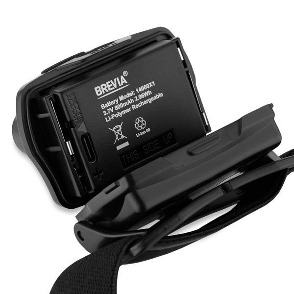 Ліхтар налобний Brevia 700Lm, Focus Control, 800mAh/3xAAA, IP64 (білий/теплий білий) 14700FBX1 фото