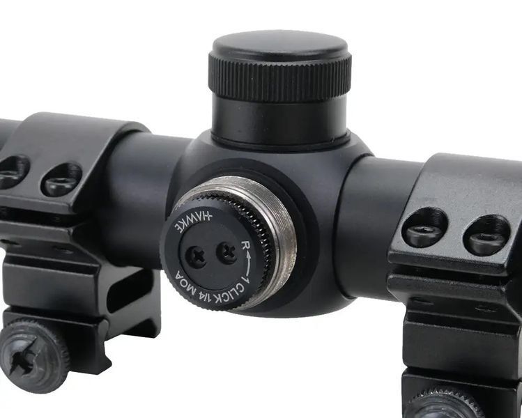 Приціл Hawke Fast Mount 3-12x50 AO Mil Dot з підсвічуванням Кільця на Weaver 3986.04.90 фото