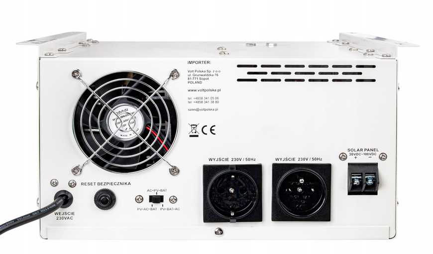 Гібридний ДБЖ/інвертор Volt Polska SINUS PRO 2000 S 24/230V 1400/2000W + 40A MPPT 100V (3SPS200024) 3SPS200024 фото