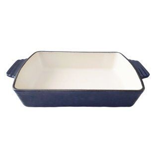 Форма чавунна, прямокутна з ручками 30*21*6,2 синя mzKJ30 MAZHURA mzKJ30 фото