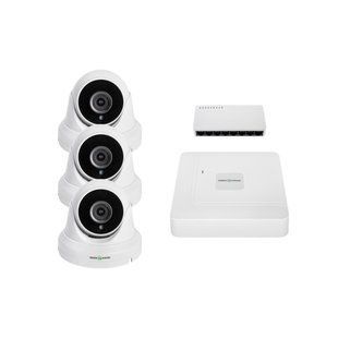 Комплект відеоспостереження на три камери GV-IP-K-W95/3 5MP LP40293 фото