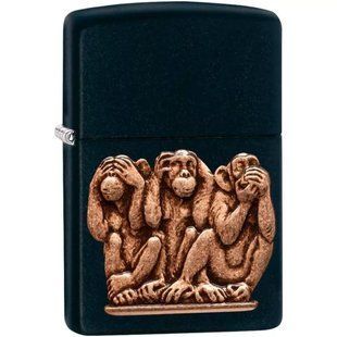 Зажигалка бензиновая Zippo Three Monkeys (29409) 29409 фото