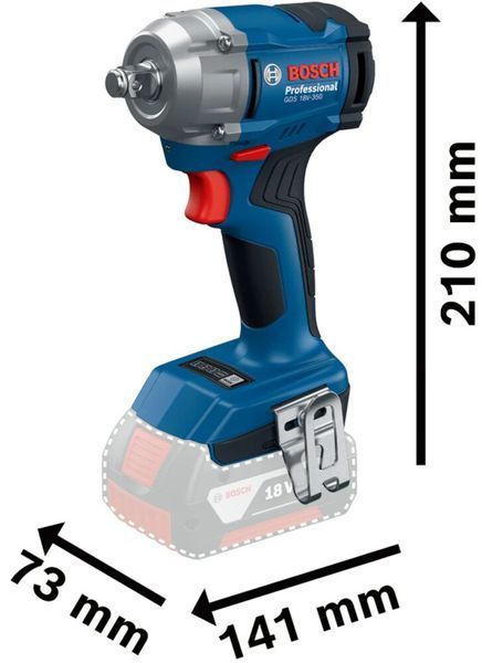 Акумуляторний ударний гайкокрут Bosch GDS 18V-350 (06019M5021) 06019M5021 фото