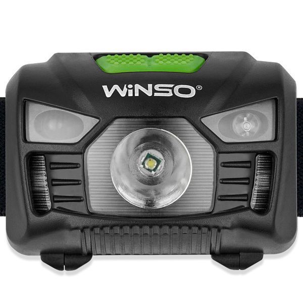 Ліхтар налобний Winso 100Lm, 3W LED, 3xAAA, з сенсором білий/червоний 750200 фото