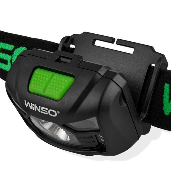 Ліхтар налобний Winso 100Lm, 3W LED, 3xAAA, з сенсором білий/червоний 750200 фото